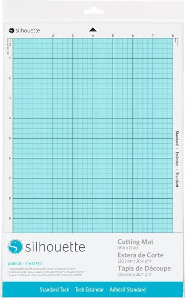 Silhouette CUT-MAT-8 Schneidematte für Schneideplotter normal klebend 203 x 305 mm (8  x 12 Zoll) , 1 St.