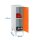 Simonrack Spind SIMONLOCKER DISM grau, orange 8425437122040, 1 Schließfach 40,0 x 50,0 x 101,5 cm
