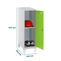 Simonrack Spind SIMONLOCKER DISM grau, grün...