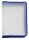 FolderSys Reißverschlussbeutel DIN A4 transparent/blau 0,5 mm, 1 St.