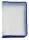 FolderSys Reißverschlussbeutel DIN A4 transparent/blau 0,5 mm, 1 St.