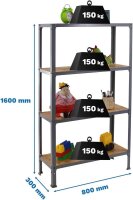 Simonrack Regal SIMONHOME CLICK MINI 8425437128882 grau,...