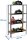 Simonrack Regal SIMONHOME CLICK MINI 8425437128882 grau, braun 80,0 x 30,0 x 160,0 cm