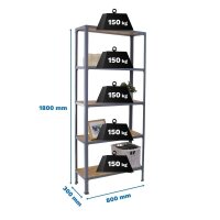 Simonrack Regal SIMONHOME CLICK MINI 8425437128943 grau,...