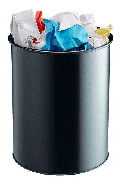 DURABLE Papierkorb 15,0 l schwarz, 1 St.