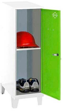 Simonrack Spind SIMONLOCKER DISM weiß, grün 8425437122194, 1 Schließfach 40,0 x 50,0 x 101,5 cm