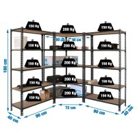 Simonrack Schwerlast-Weitspannregal MADERCLICK...