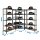 Simonrack Schwerlast-Weitspannregal MADERCLICK 8425437135408 anthrazit 180,0 x 40,0 x 180,0 cm