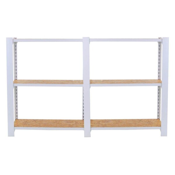 Simonrack Regal OFFICLICK 8425437127274 weiß, braun 160,0 x 30,0 x 100,0 cm  ( 8425437127274 )