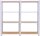 Simonrack Regal OFFICLICK 8425437127304 weiß, braun 160,0 x 30,0 x 150,0 cm  ( 8425437127304 )