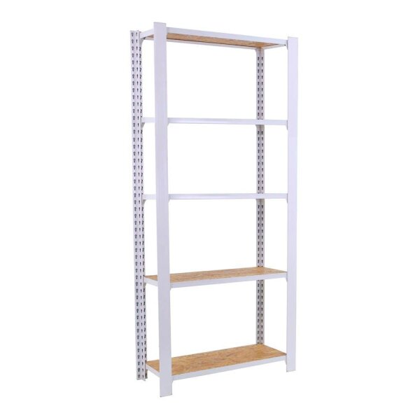 Simonrack Regal OFFICLICK 8425437127328 weiß, braun 80,0 x 30,0 x 210,0 cm  ( 8425437127328 )