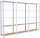 Simonrack Regal OFFICLICK 8425437127342 weiß, braun 240,0 x 30,0 x 210,0 cm  ( 8425437127342 )