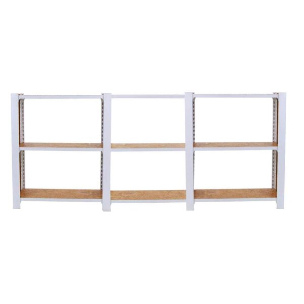 Simonrack Regal OFFICLICK 8425437127373 weiß, braun 240,0 x 30,0 x 100,0 cm  ( 8425437127373 )