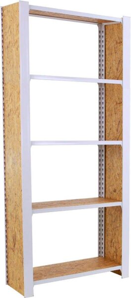 Simonrack Regal OFFICLICK 8425437127410 weiß, braun 80,0 x 30,0 x 210,0 cm  ( 8425437127410 )