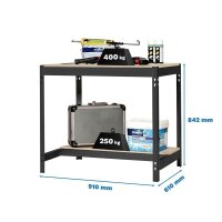 Simonrack Werkbank SIMONWORK BT0 anthrazit 91,0 x 61,0 x...