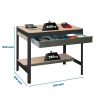 Simonrack Werkbank SIMONWORK BT0 BOX anthrazit 1...