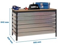 Simonrack Werkbank SIMONWORK BT5 BOX anthrazit 6...