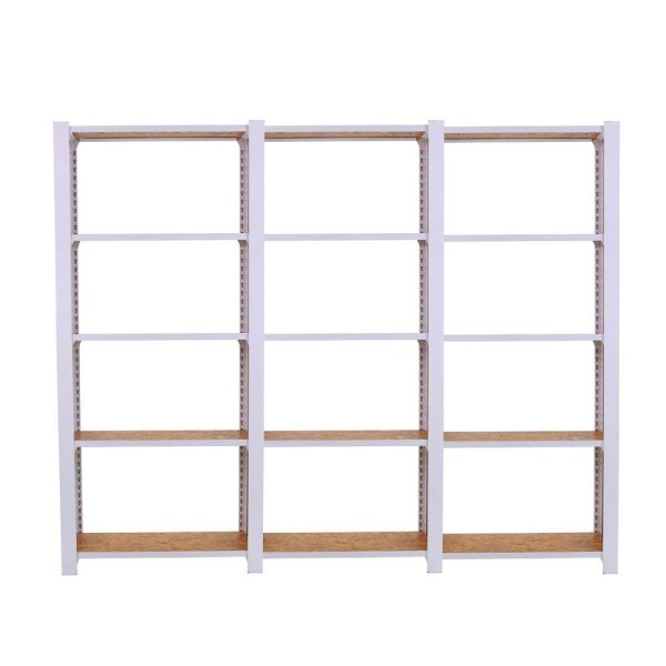 Simonrack Regal OFFICLICK 8425437127434 weiß, braun 240,0 x 30,0 x 210,0 cm  ( 8425437127434 )