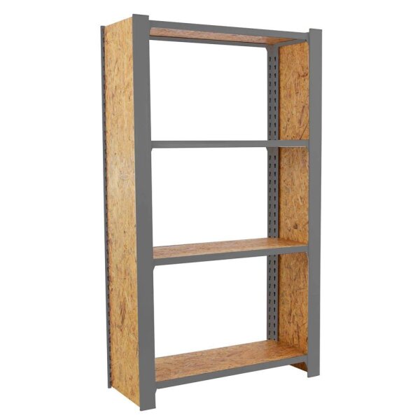 Simonrack Regal OFFICLICK 8425437127595 grau, braun 80,0 x 30,0 x 150,0 cm  ( 8425437127595 )