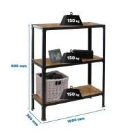 Simonrack Regal SIMONHOME CLICK PLUS 8425437128875 anthrazit, braun 100,0 x 30,0 x 90,0 cm