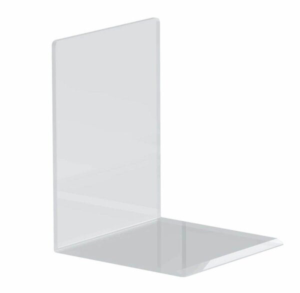 MAUL Buchstützen glasklar 10,0 x 10,0 x 13,0 cm, 2 St.
