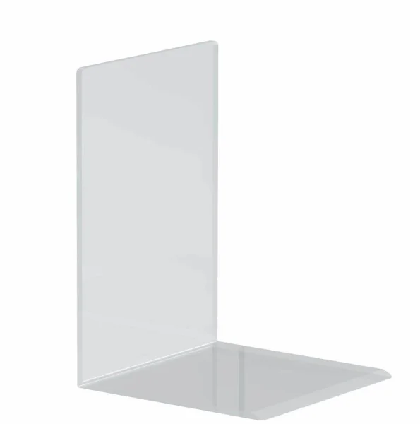 MAUL Buchstützen glasklar 12,0 x 12,0 x 17,0 cm, 2 St.