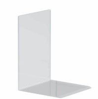 MAUL Buchstützen glasklar 12,0 x 12,0 x 17,0 cm, 2 St.