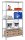 Simonrack Schwerlastregal SIMONCLICK 8435104907078 grau, silber 90,0 x 30,0 x 180,0 cm