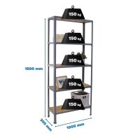 Simonrack Regal SIMONHOME CLICK PLUS 8425437128974 grau,...