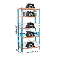 Simonrack Schwerlastregal MADERCLICK PLUS 8435104912799...