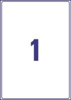 AVERY Zweckform Versandetiketten L7167-100 weiß 199,6 x 289,1 mm, 100 Blatt