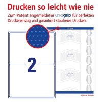 AVERY Zweckform Versandetiketten L7168-100 weiß 199,6 x 143,5 mm, 100 Blatt