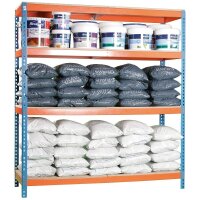 Simonrack Schwerlast-Weitspannregal SIMONFORTE CHIPBOARD 8435104921616 blau, orange 180,0 x 60,0 x 200,0 cm