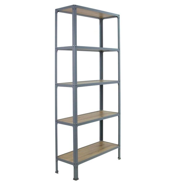 Simonrack Regal SIMONHOME CLICK MINI 8425437137013 grau, eiche 80,0 x 30,0 x 180  ( 8425437137013 )