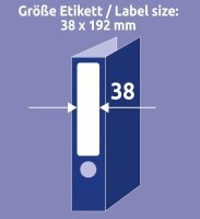 AVERY Zweckform Ordneretiketten L4760-100 weiß, 100 Blatt