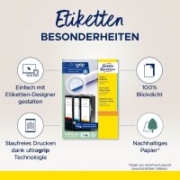 AVERY Zweckform Ordneretiketten L4760-100 weiß, 100 Blatt