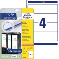 AVERY Zweckform Ordneretiketten L6061-25 weiß, 30...