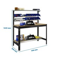 Simonrack Werkbank SIMONWORK BT1 anthrazit 91,0 x 76,0 x...
