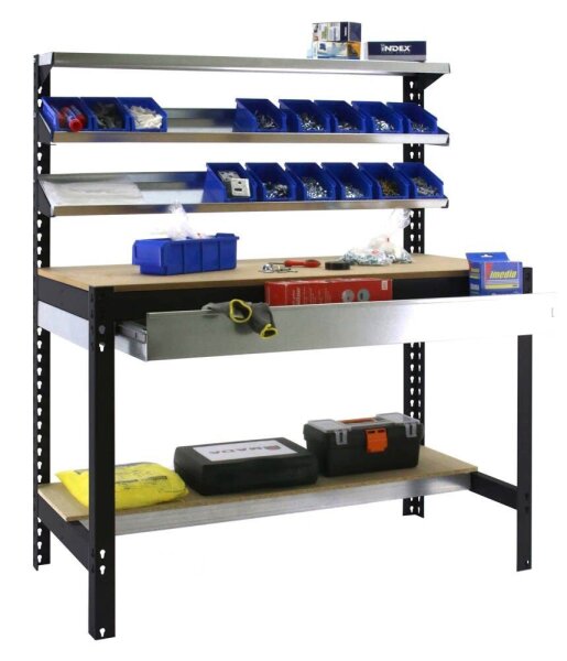 Simonrack Werkbank SIMONWORK BT1 BOX anthrazit 1 Schublade 91,0 x 61,0 x 144,5 cm
