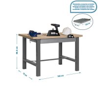 Simonrack Werkbank SIMONWORK BT6 BOX grau 1 Schublade...