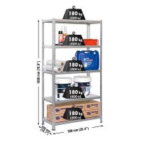 Simonrack Schwerlastregal SIMONCLICK 8435104911853 silber...
