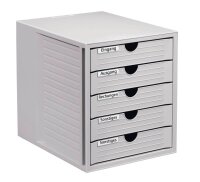 HAN Schubladenbox System-Box  lichtgrau 1450-11D, DIN A4...