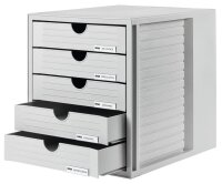 HAN Schubladenbox System-Box  lichtgrau 1450-11D, DIN A4...