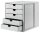 HAN Schubladenbox System-Box  lichtgrau 1450-11D, DIN A4 mit 5 Schubladen, 1 St.