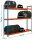 Simonrack Reifenregal AUTOFORTE 8435104947449 blau, orange 150,0 x 45,0 x 200,0 cm