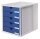 HAN Schubladenbox System-Box  blau 1450-14D, DIN A4 mit 5 Schubladen, 1 St.