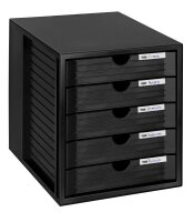HAN Schubladenbox System-Box  schwarz 1450-13D, DIN A4...