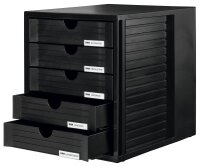 HAN Schubladenbox System-Box  schwarz 1450-13D, DIN A4...