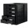 HAN Schubladenbox System-Box  schwarz 1450-13D, DIN A4 mit 5 Schubladen, 1 St.
