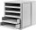HAN Schubladenbox Schrank-Set  lichtgrau 1401-11D, DIN A4 mit 5 Schubladen, 1 St.